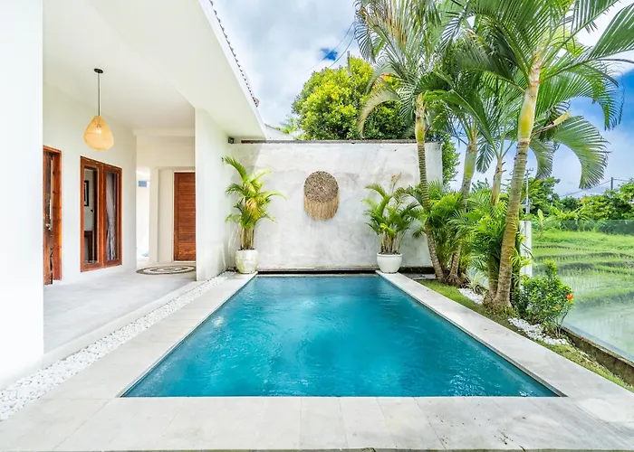 2 Bedroom Mediterranean With Private Pool & Paddy View, Canggu アパート